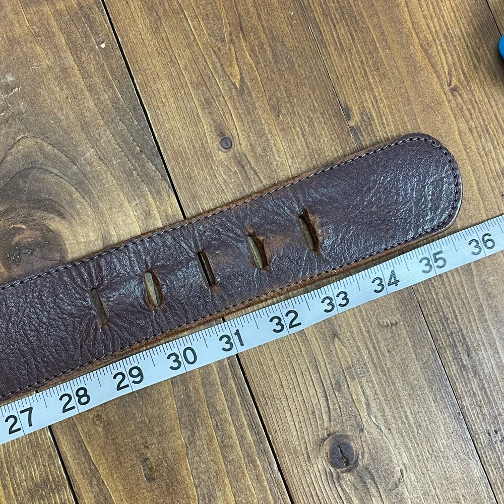 Hero brown leather belt size large